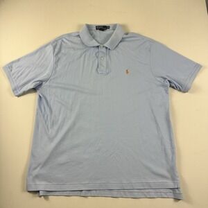 Polo Ralph Lauren Short Sleeve Polo Shirt Men's Size 2XB Blue Casual Golf
